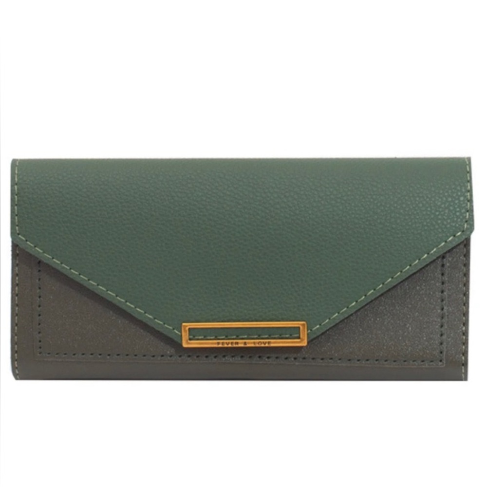 NWOT Green and Brown Wallet
